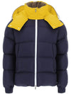 LOEB contrast hood down padding navy yellow - MONCLER - BALAAN 4