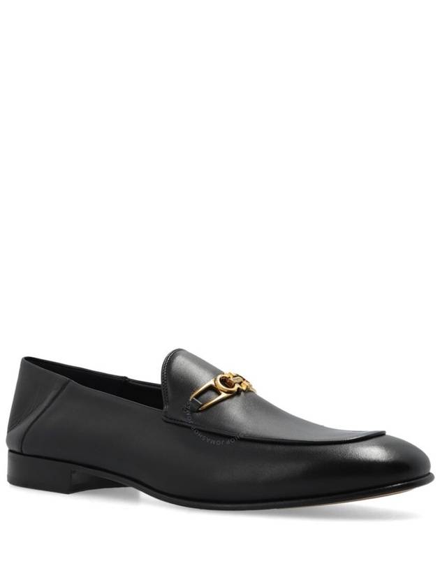 Gancini Ornament Moccasin Loafers Black - SALVATORE FERRAGAMO - BALAAN 3