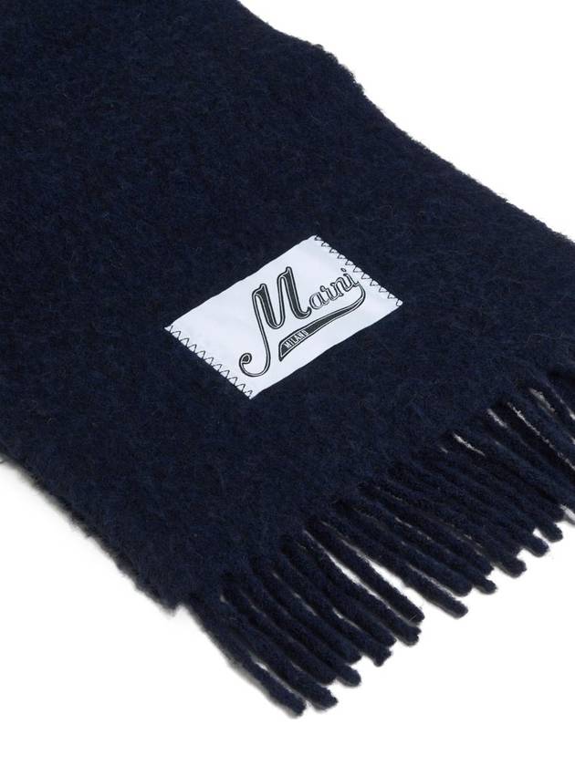 Alpaca Wool Muffler Navy - MARNI - BALAAN 3