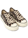 Women's Toile Iconographe Low Top Sneakers Black Beige - VALENTINO - BALAAN 4