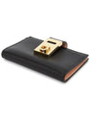 Hug Two-Tone Card Wallet Black - SALVATORE FERRAGAMO - BALAAN 4