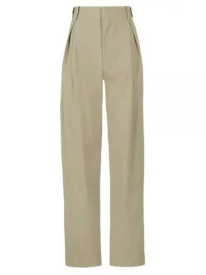 Cotton Straight Pants Beige - BOTTEGA VENETA - BALAAN 2