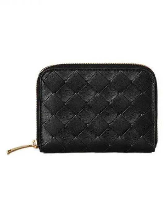 Intrecciato Zipped Coin Wallet Black - BOTTEGA VENETA - BALAAN 2