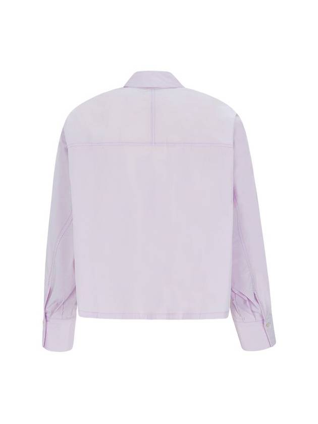 Cotton Crop Shirt LavenderC3WBL71LA - CALLAITE - BALAAN 9