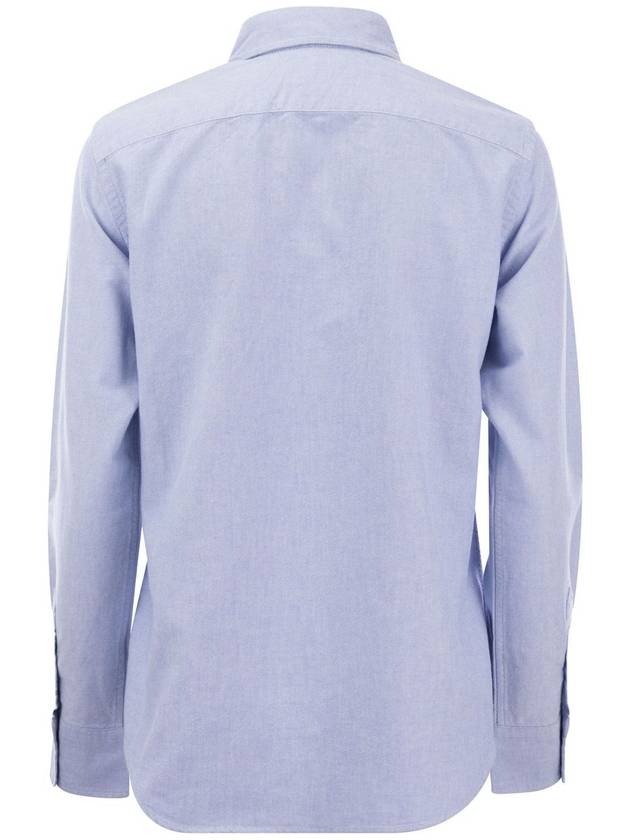 Pony Classic Fit Long Sleeve Shirt Blue - POLO RALPH LAUREN - BALAAN 3