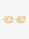 Petit CD Stud Earrings Gold - DIOR - BALAAN 3