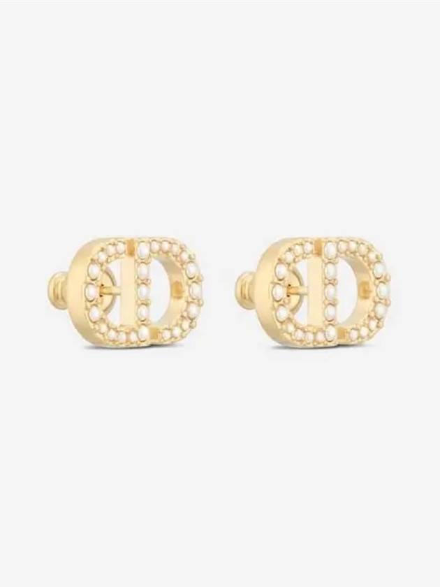 Petit CD Stud Earrings Gold - DIOR - BALAAN 3