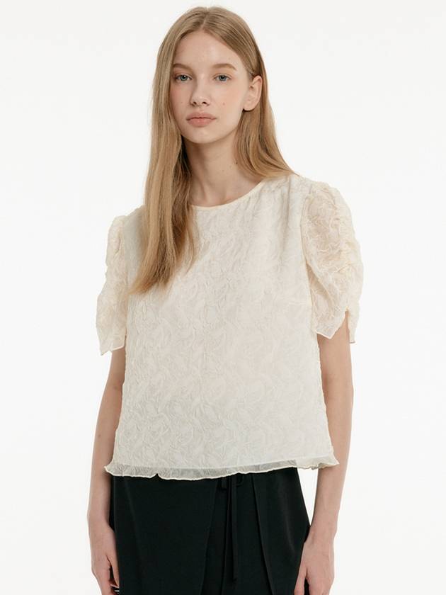 chiffon tie blouse ivory - CLAIR DE SAGE - BALAAN 2