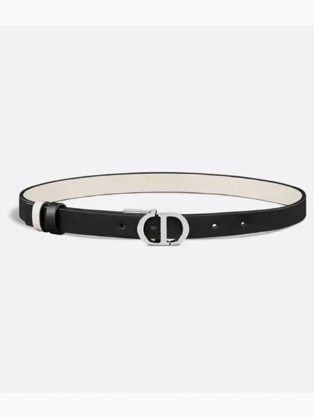 30 Montaigne Reversible Leather Belt Black - DIOR - BALAAN 2