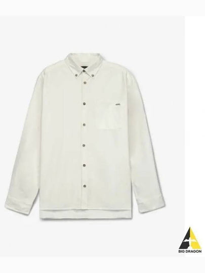 Mateo Logo Long Sleeve Shirt White - A.P.C. - BALAAN 2