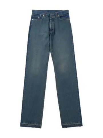 Oversized Slip Technique Denim Pants Blue Jeans - MAISON MARGIELA - BALAAN 1