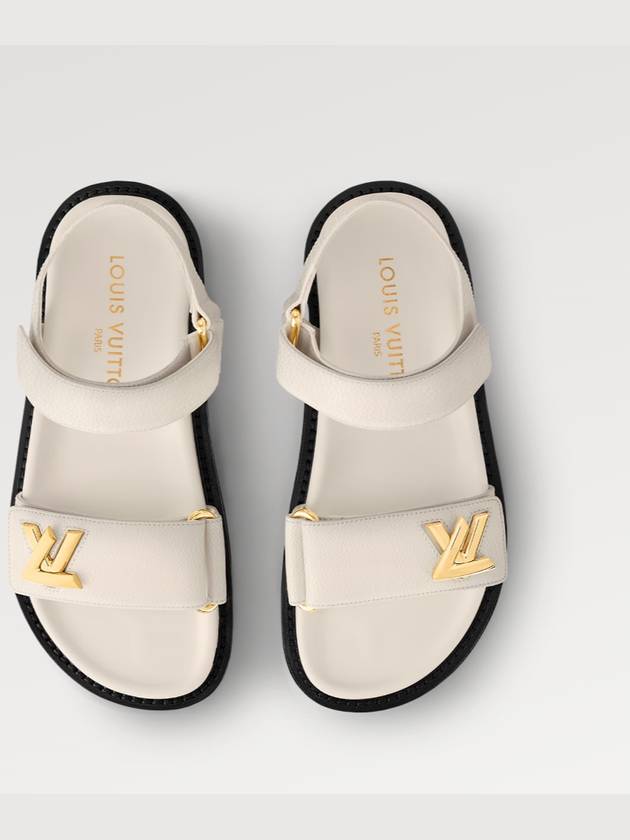 LV Sunset Flat Comfort Sandals Light Beige - LOUIS VUITTON - BALAAN 3