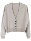 Women's Cashmere Cardigan Grey - BRUNELLO CUCINELLI - BALAAN 11