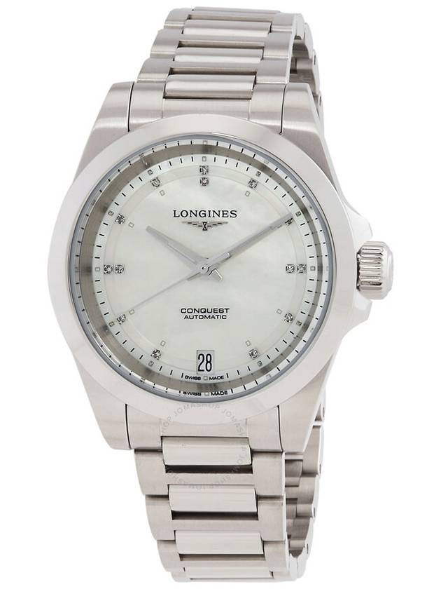 Longines Conquest Automatic Diamond Ladies Watch L3.430.4.87.6 - LONGINES - BALAAN 1