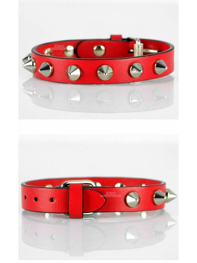 Loubilink Spike Bracelet Red - CHRISTIAN LOUBOUTIN - BALAAN 4