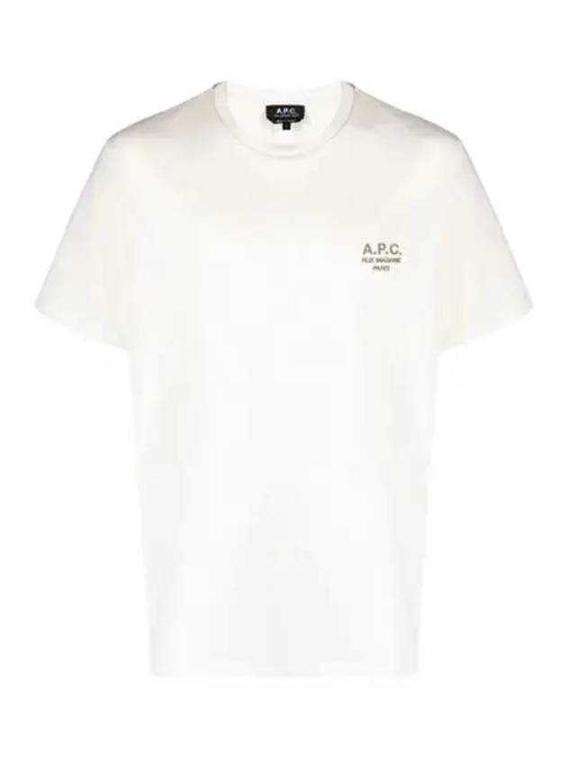 Raymond Logo Short Sleeve T-Shirt Chalk - A.P.C. - BALAAN 3