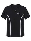 Dri Fit Air Half Zip Up Short Sleeve T-shirt Black - NIKE - BALAAN 2