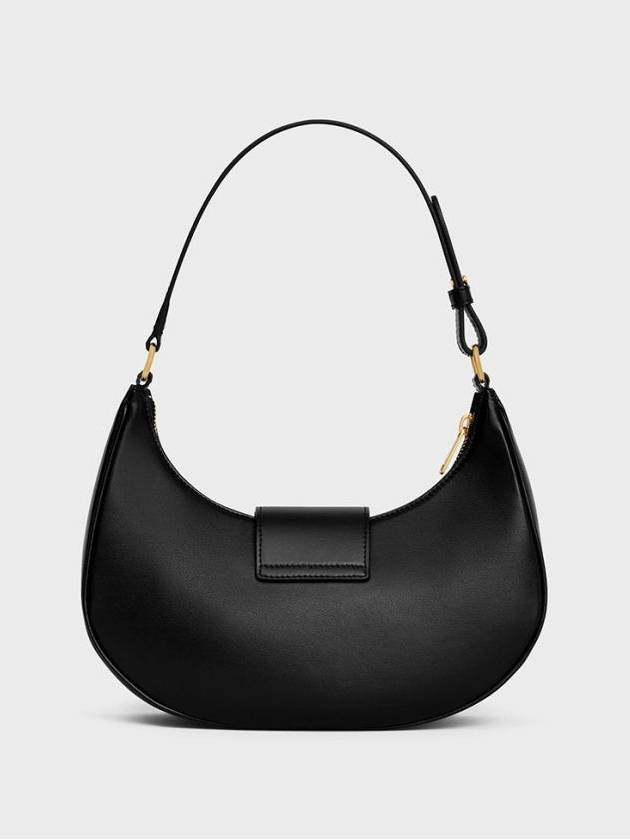 Ava Triomphe Smooth Calfskin Shoulder Bag Black - CELINE - BALAAN 3