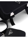 Triangle Logo Re-Nylon Saffiano Leather Cross Bag Black - PRADA - BALAAN 5