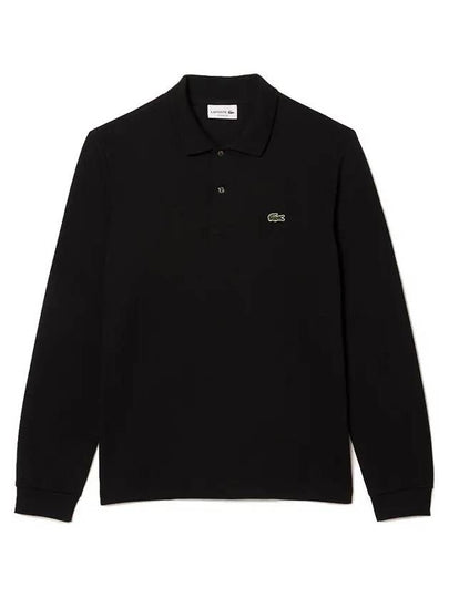 Men's Original Cotton Long Sleeve Polo Shirt Black - LACOSTE - BALAAN 2