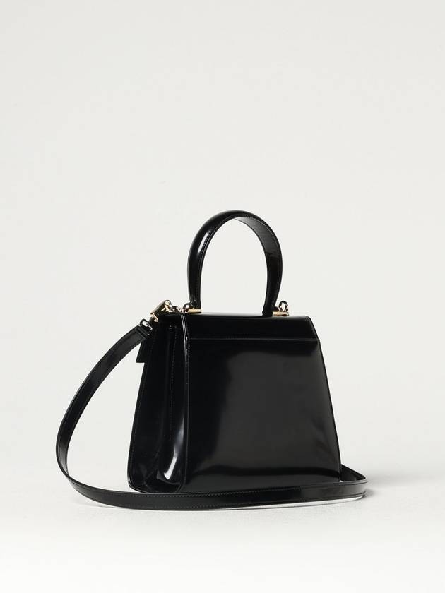 Iconic Top Handle Small Tote Bag Black - SALVATORE FERRAGAMO - BALAAN 4