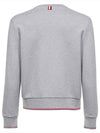 Men's Trimmed Herringbone Cotton Sweatshirt Grey - THOM BROWNE - BALAAN 3