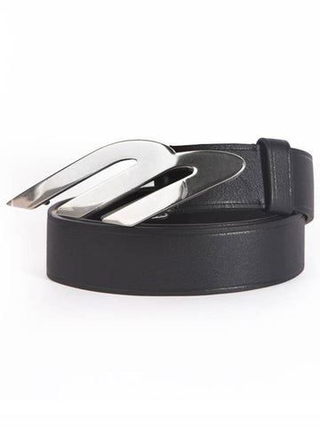 3B Logo Leather Belt Black - BALENCIAGA - BALAAN 1