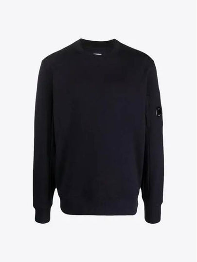 Diagonal Raised Fleece Sweatshirt Navy - CP COMPANY - BALAAN 2