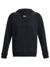 UA Rival Fleece Hoodie Black - UNDER ARMOUR - BALAAN 2