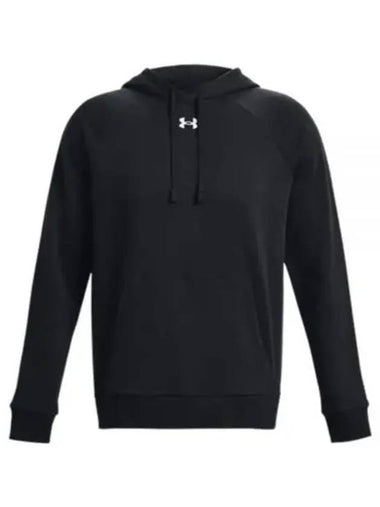 UA Rival Fleece Hoodie Black - UNDER ARMOUR - BALAAN 1