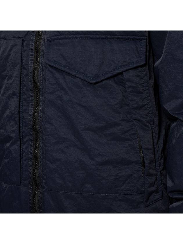 Opaque Nylon Twill Down Padded Navy - STONE ISLAND - BALAAN 8