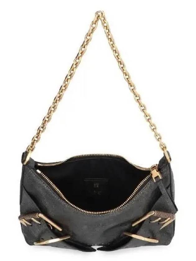 Voyou Boyfriend Leather Shoulder Bag Black - GIVENCHY - BALAAN 5