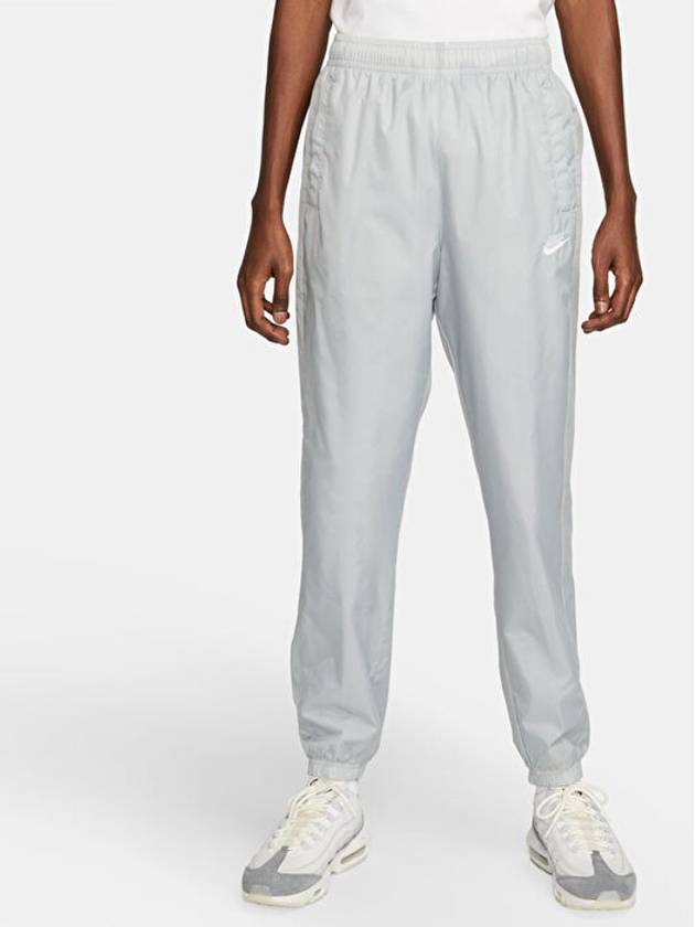 Club Lined Woven Tracksuit Grey - NIKE - BALAAN 4