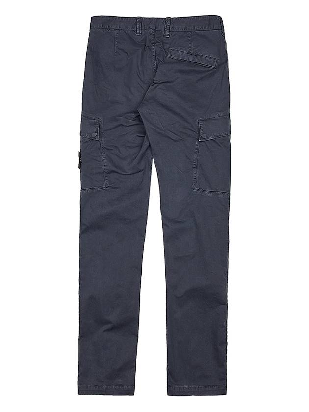 Men's Wappen Logo Cargo Straight Pants Navy - STONE ISLAND - BALAAN 3