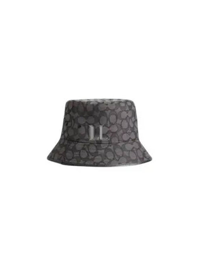 Signature Jacquard Bucket Hat Grey - COACH - BALAAN 2