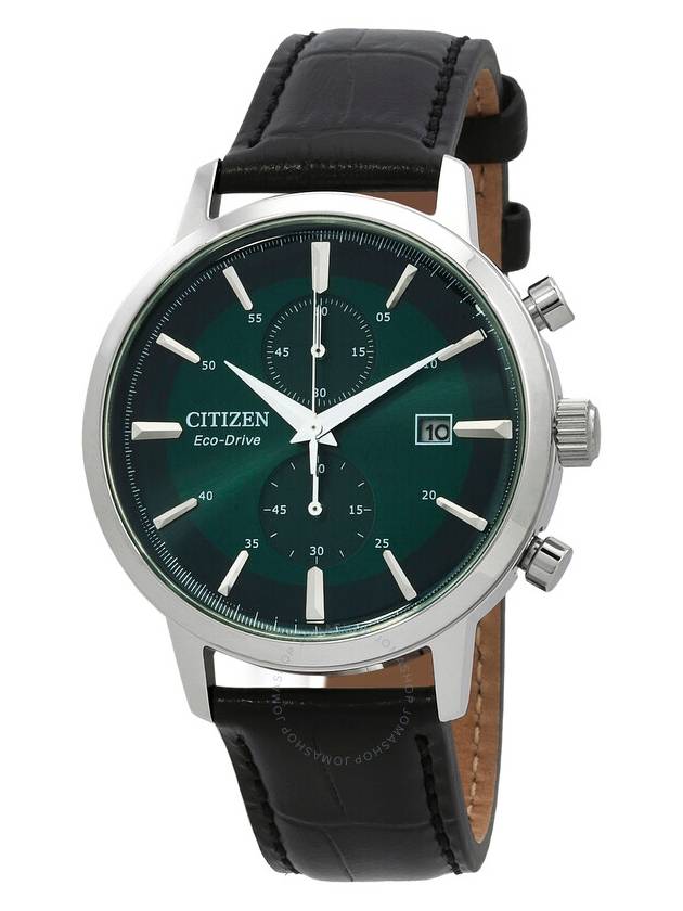 Citizen Core Collection Chronograph Quartz Green Dial Men's Watch CA7069-24X - CITIZEN - BALAAN 1