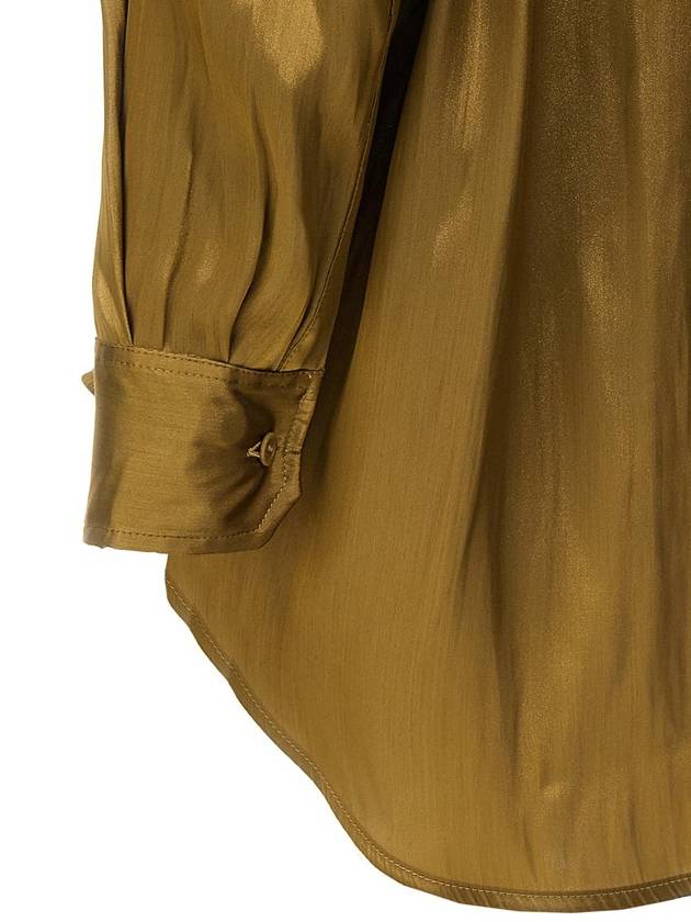 Nude Satin Shirt - NUDE - BALAAN 4