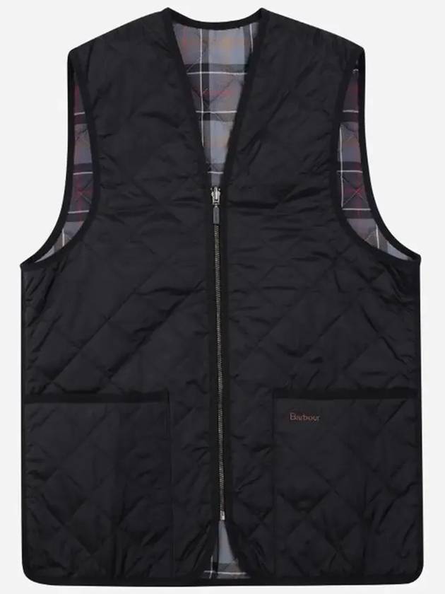 Quilted Waistcoat Zip In Liner Vest Black - BARBOUR - BALAAN 6