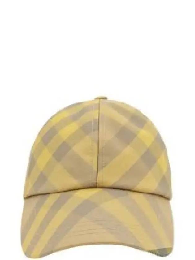 Check Base Ball Cap Yellow - BURBERRY - BALAAN 2