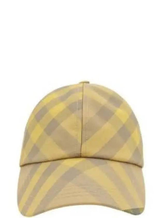 Check Base Ball Cap Yellow - BURBERRY - BALAAN 2