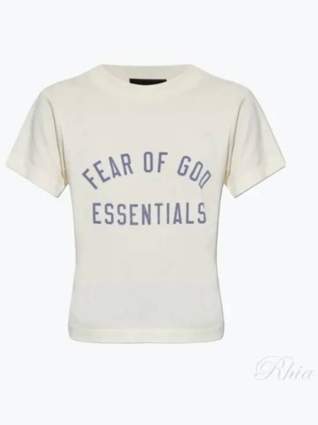 Logo Print Short Sleeve T Shirt White - FEAR OF GOD - BALAAN 2