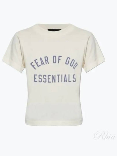 Logo Print Short Sleeve T Shirt White - FEAR OF GOD - BALAAN 2