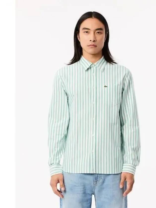 Men s Oxford Striped Shirt CH7549 54N JK1 Domestic Product GQ2N24072627108 - LACOSTE - BALAAN 1