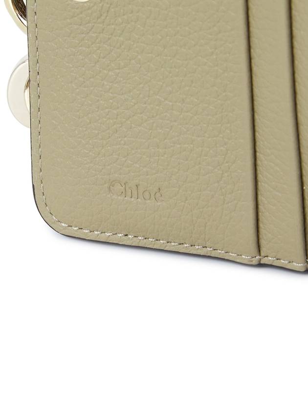 Women's Alphabet Small Half Wallet Green - CHLOE - BALAAN 8