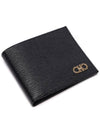 Gancini Half Wallet Black - SALVATORE FERRAGAMO - BALAAN 6