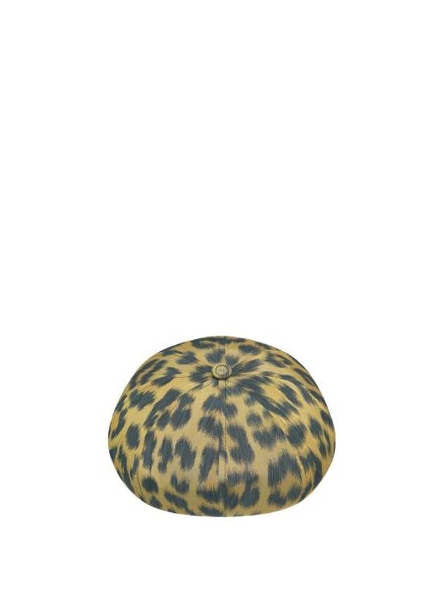 Leopard Men's Beret Yellow - DIOR - BALAAN 4