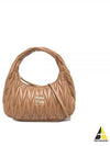 Wander Materasse Nappa Leather Shoulder Bag Brown - MIU MIU - BALAAN 2