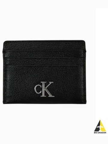 JEANS Women s CKJ Minimal Monogram Card Case Black 4K1067G UB1 - CALVIN KLEIN - BALAAN 1