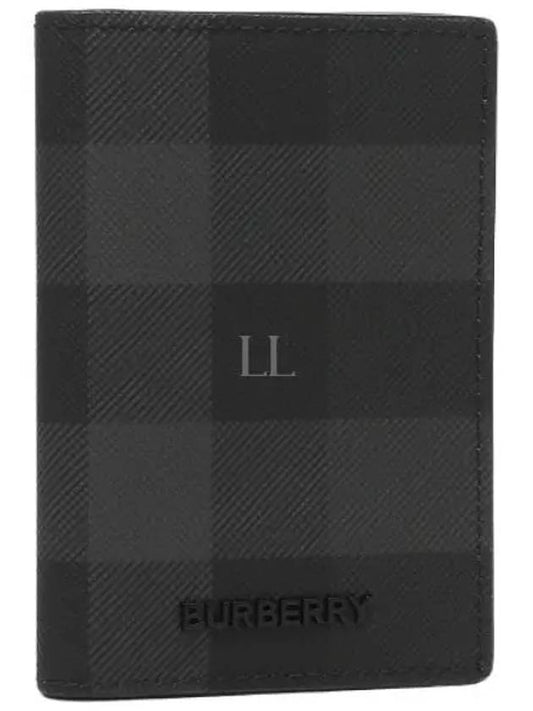 Check Half Card Wallet Grey - BURBERRY - BALAAN 2