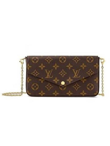 Felicie Pochette Monogram Shoulder Bag Fuchsia Brown - LOUIS VUITTON - BALAAN 1